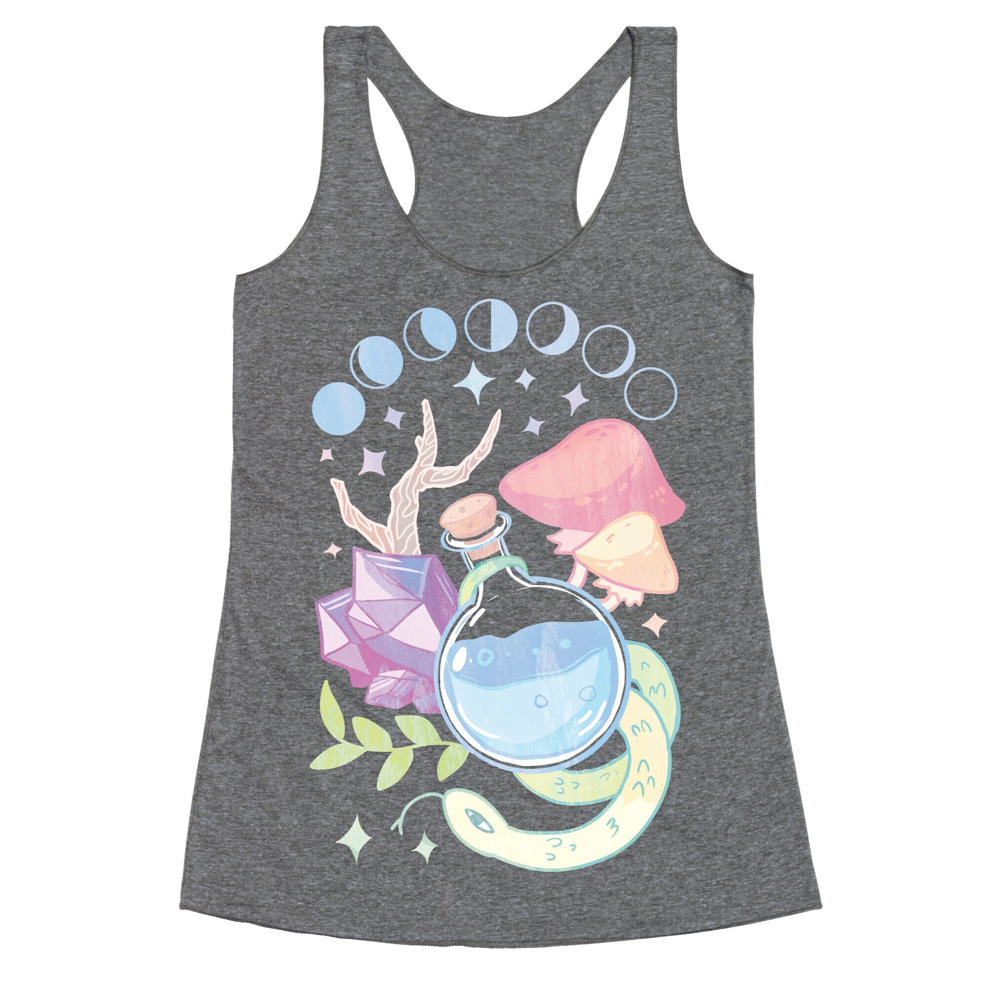 Witchy Pastel Things Racerback Tank